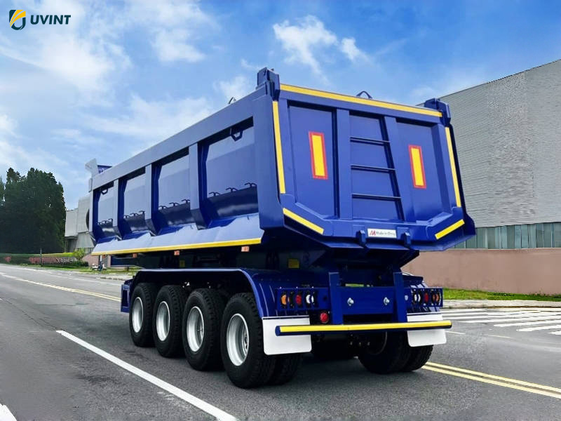 4-Axle Rear Dump Semi Trailer Truck Trailers